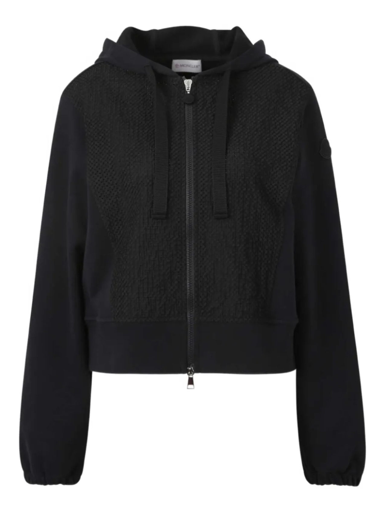

Толстовка с капюшоном из хлопка Moncler, черный