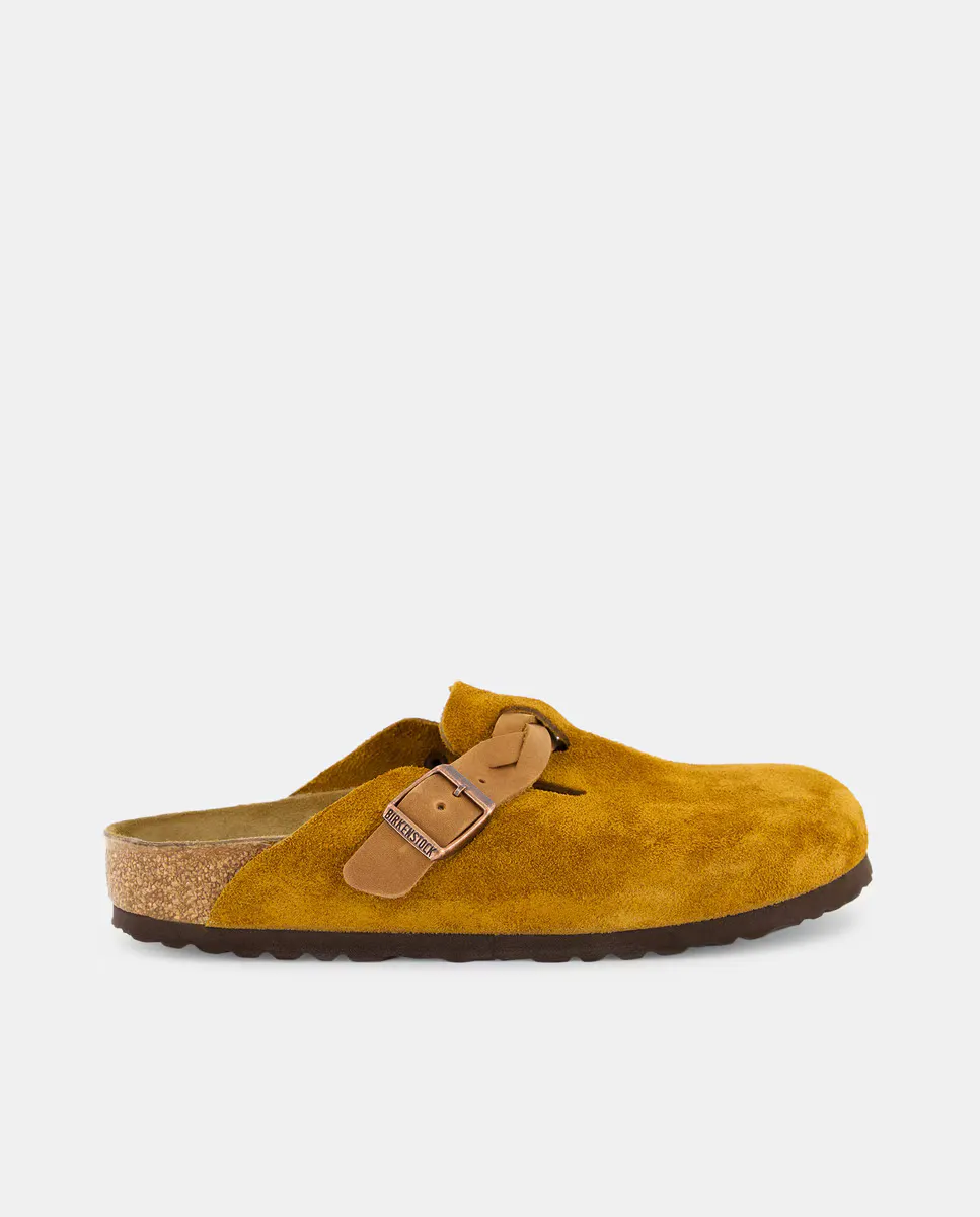 

Женские замшевые сабо Boston Birkenstock, коричневый