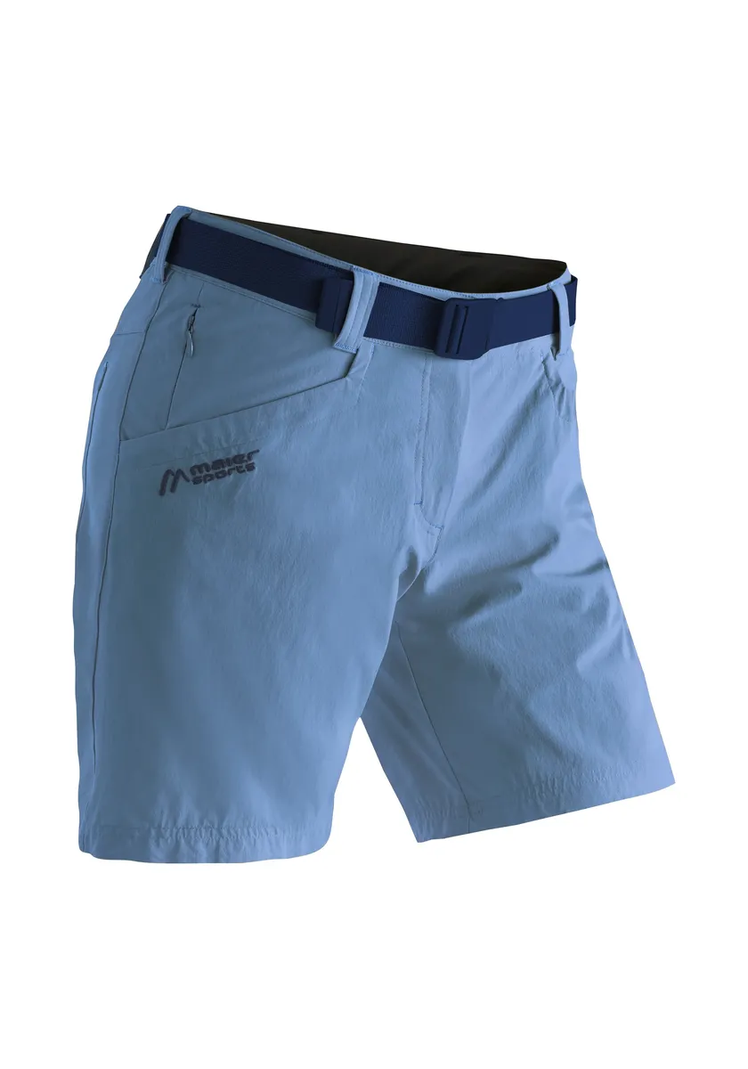 

Функциональные шорты Maier Sports "Lulaka Shorts", женские шорты, короткие походные брюки, уличные брюки с 4 карманами, стандартного кроя, синий