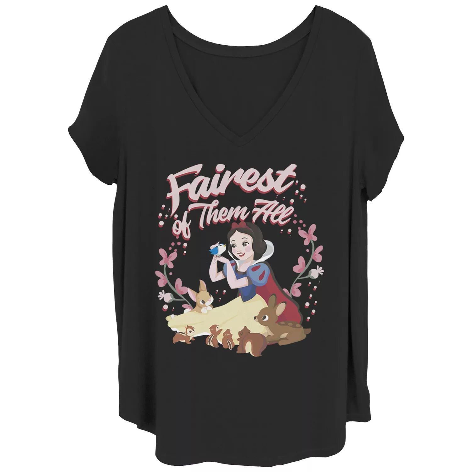 

Футболка Juniors' Plus Disney Snow White Fairest Licensed Character, черный