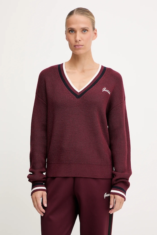 

Шерстяной свитер SABINA Guess, бордовый