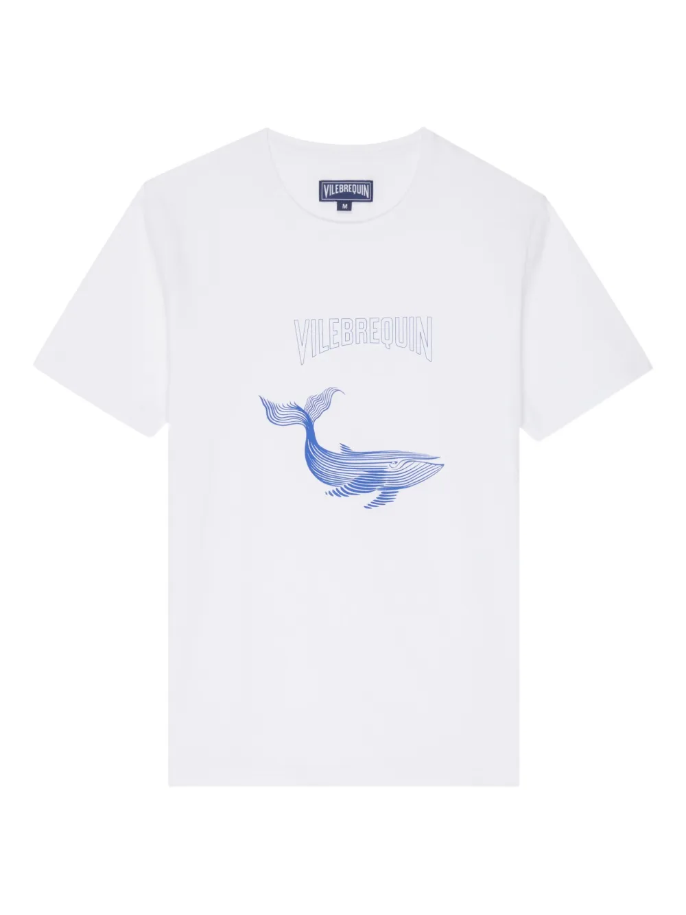 

Футболка с круглым вырезом и принтом кита Vilebrequin, белый