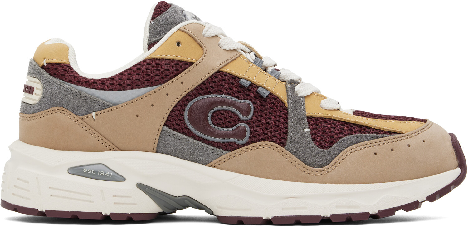 

Коричневые и бордовые кроссовки C301 Coach 1941, Коричневый, Коричневые и бордовые кроссовки C301 Coach 1941