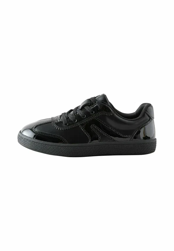 Кроссовки Next Regular fit lace up lifestyle trainers, черная лакированная кожа