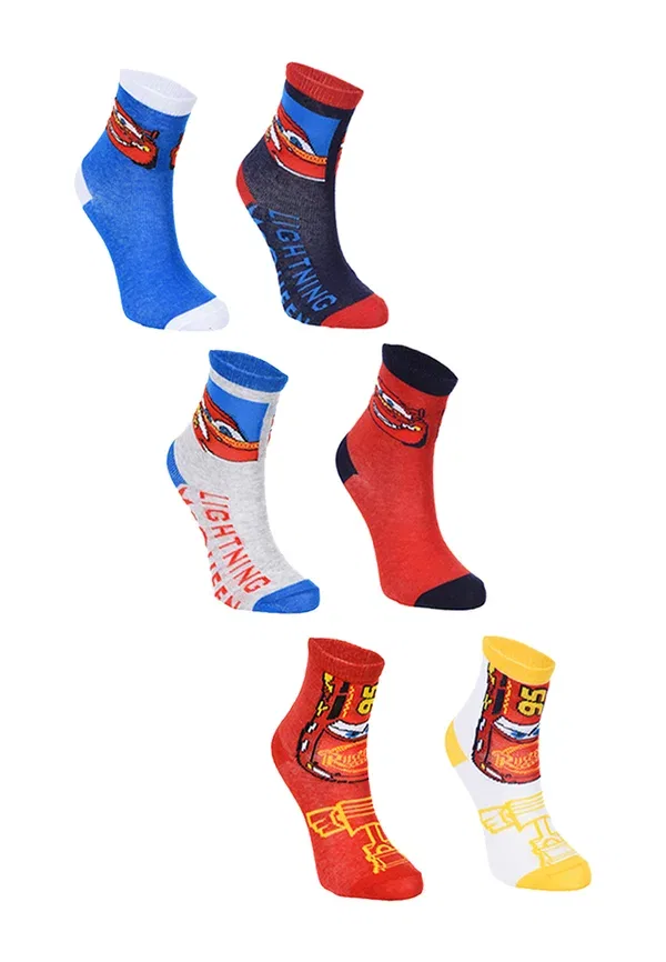 Носки Lightning McQueen 6 пар Disney/Pixar Cars, разноцветный