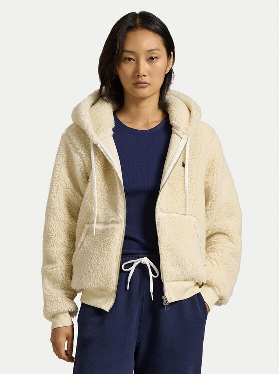

Свободный крой толстовки 211947977001 Polo Ralph Lauren, бежевый