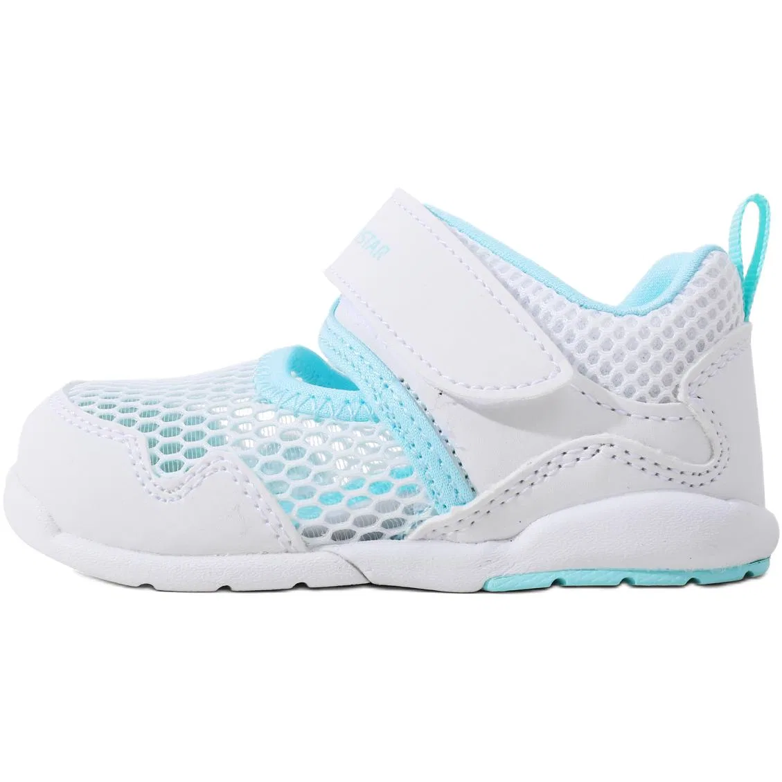 Кроссовки для малышей MoonStar Synthetic Leather Textile White Green