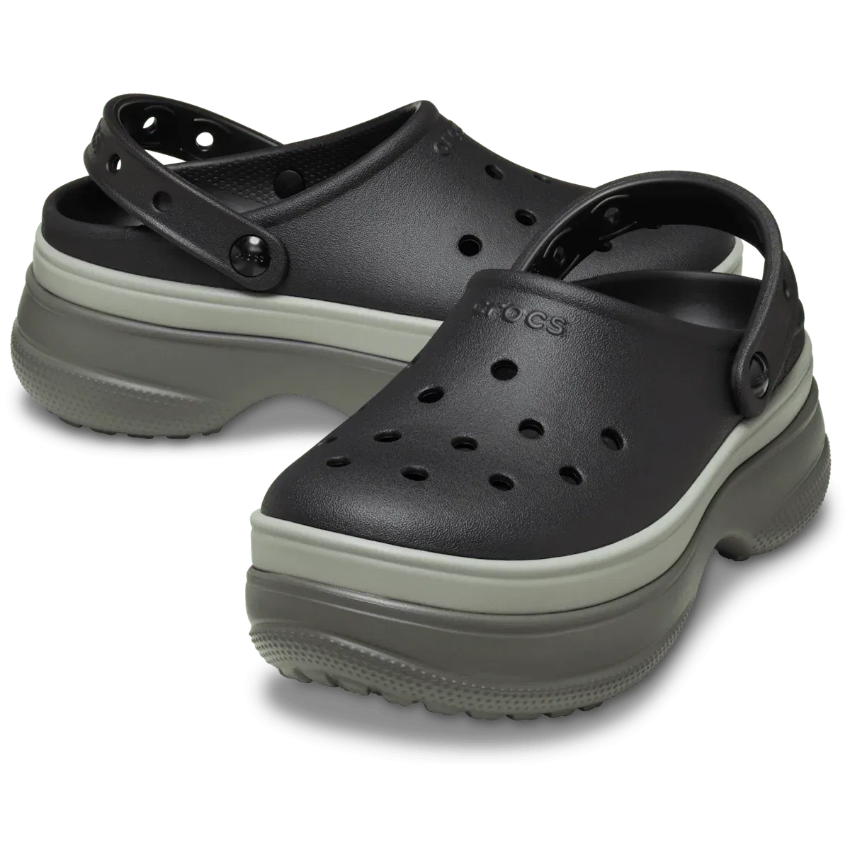 Классические многослойные сабо Crocs, черный — фото 2