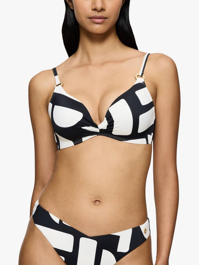 

Летний шик топ бикини с мягкими чашками Triumph, White/Black