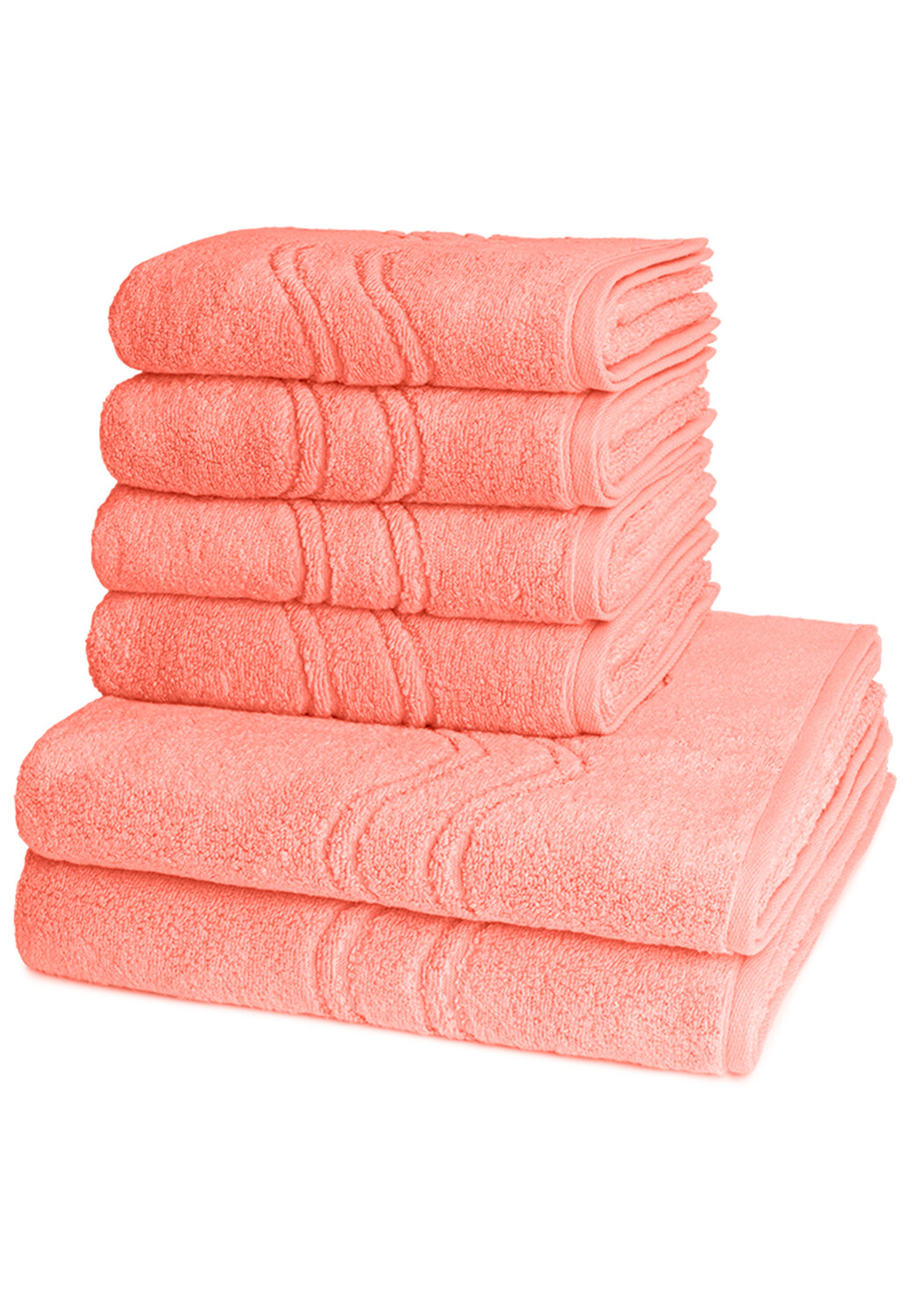 

Полотенце для ванной Ross 4 X 2 X Duschtuch im Set Cashmere feeling, цвет Peach Pink