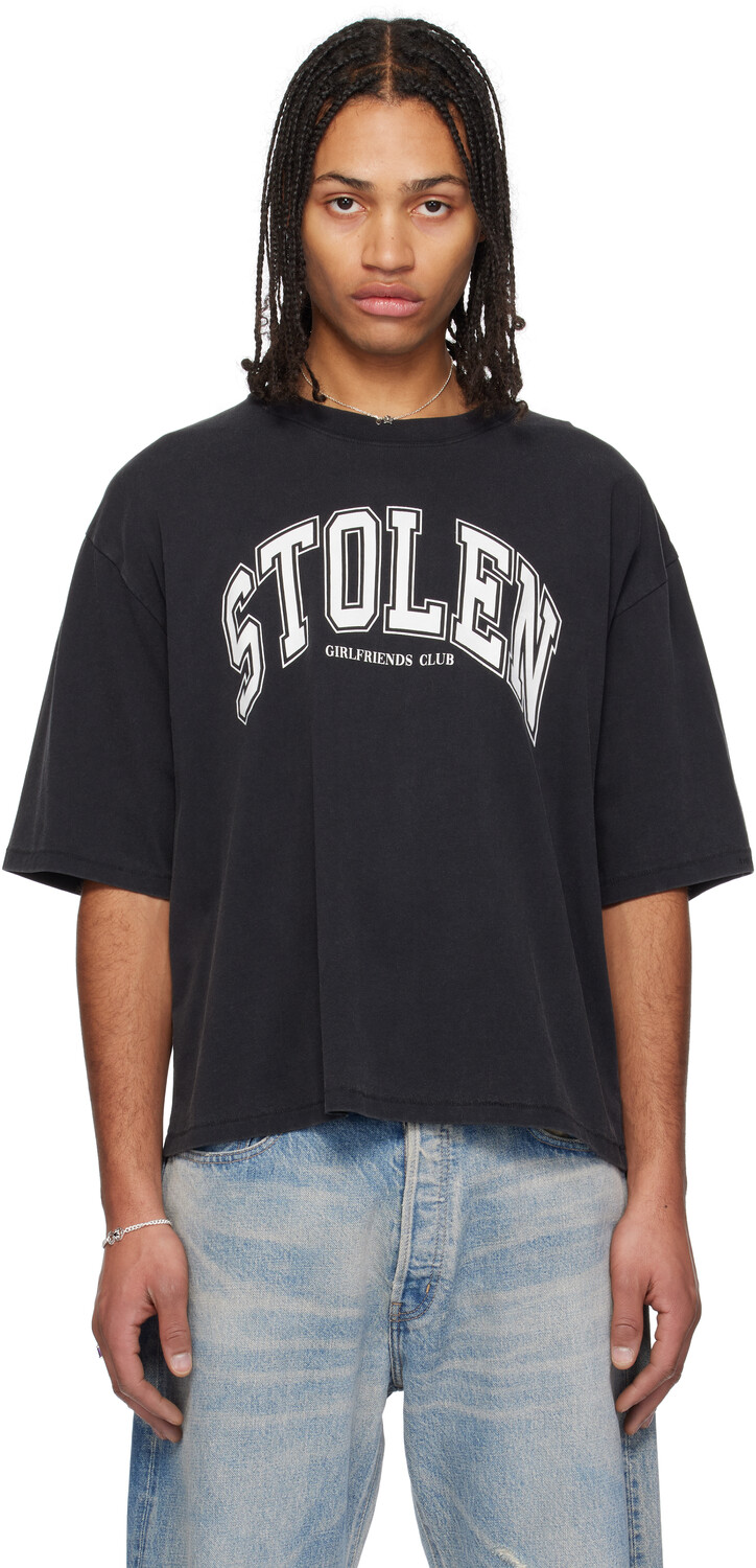 

Черная футболка «Stolen» в стиле «Varsity» Stolen Girlfriends Club