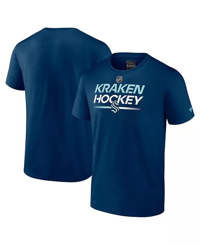 

Мужская темно-синяя футболка Seattle Kraken Authentic Pro Primary Fanatics