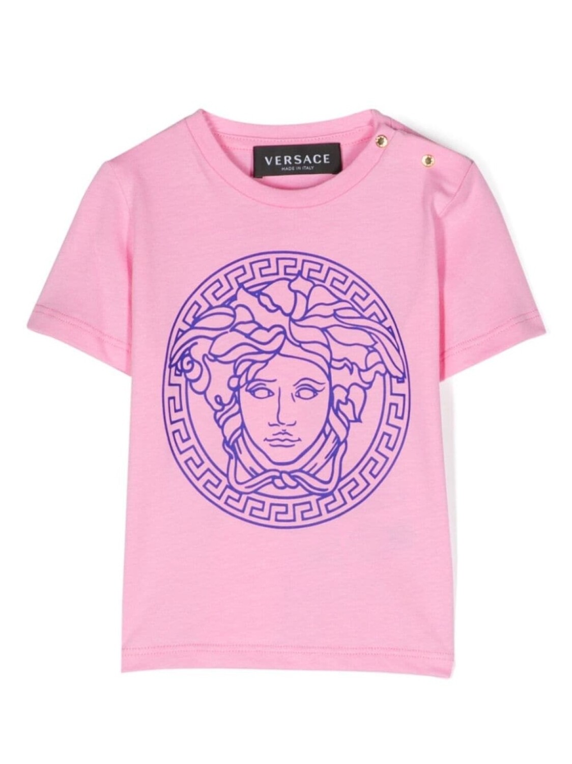 

Versace Kids футболка с принтом Medusa Head, розовый