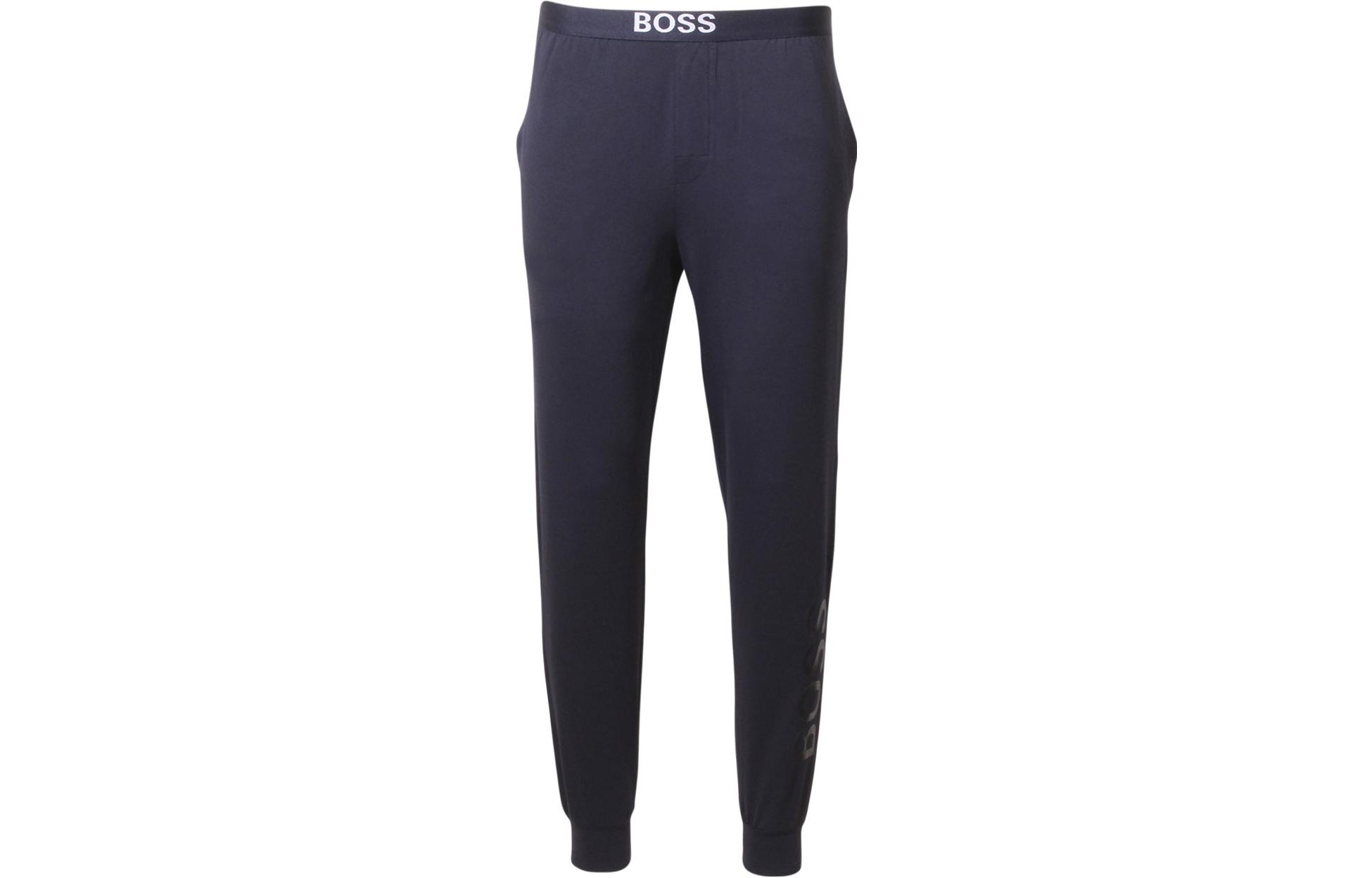 

HUGO BOSS Трикотажные спортивные штаны мужские темно-синие