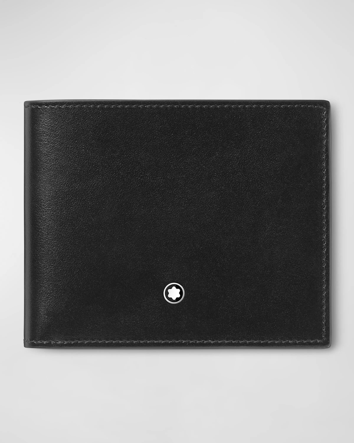 

Мужской кожаный кошелек двойного сложения Meisterstuck Montblanc, цвет Black