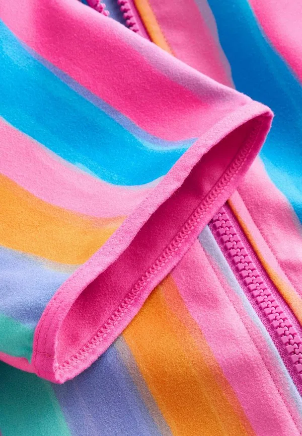 Толстовка с капюшоном на молнии, стандартного кроя, быстросохнущая Next, Rainbow Stripe — фото 3