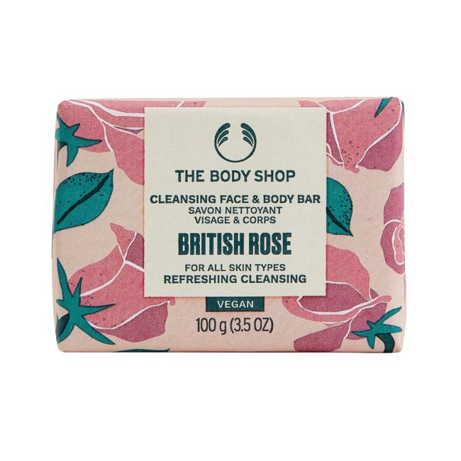 

Очищающее мыло для лица и тела «Британская роза» The Body Shop, 100 гр