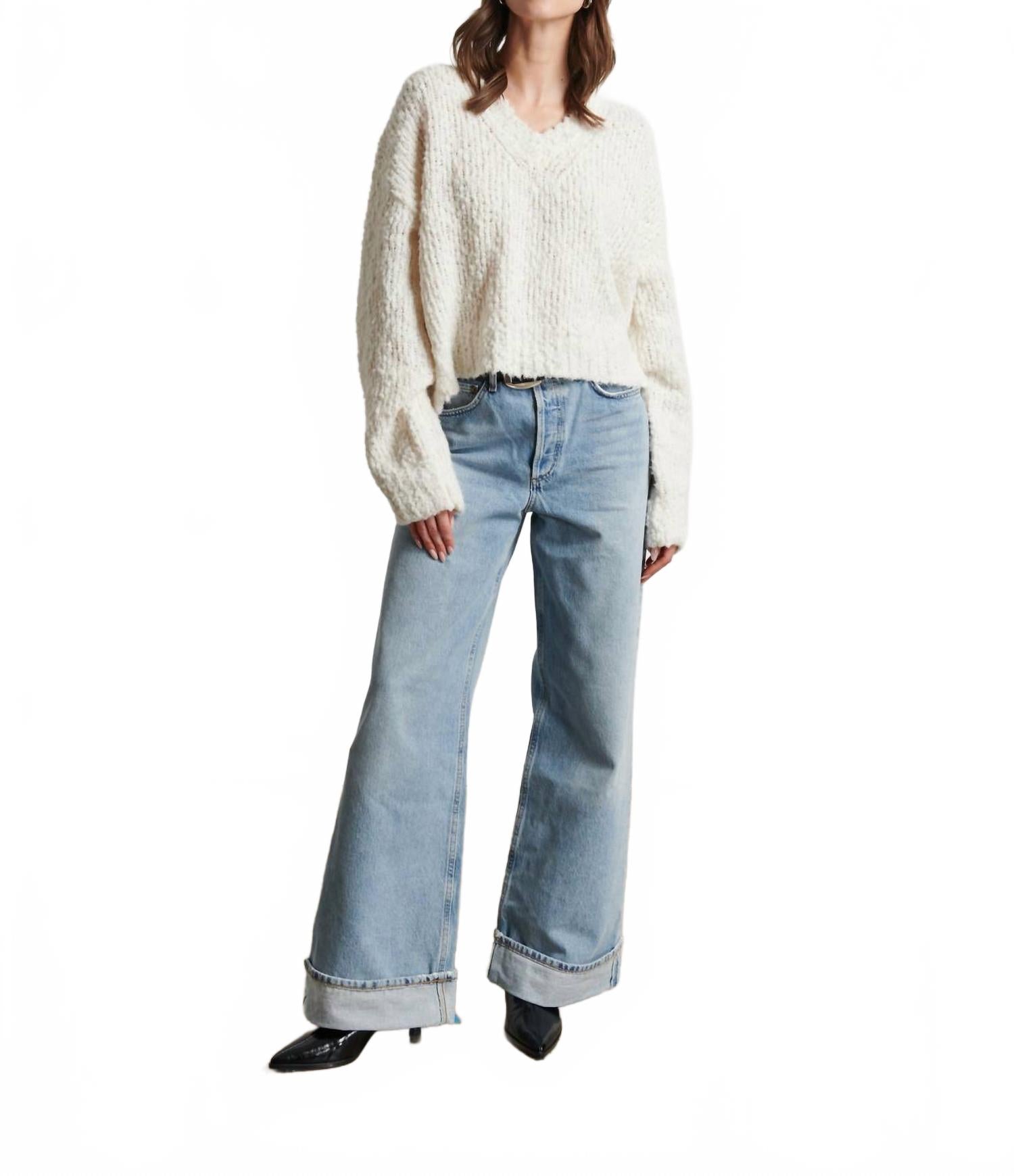 

Line Knitwear Свитер Ashtin с длинными рукавами "Blizzard" белого цвета