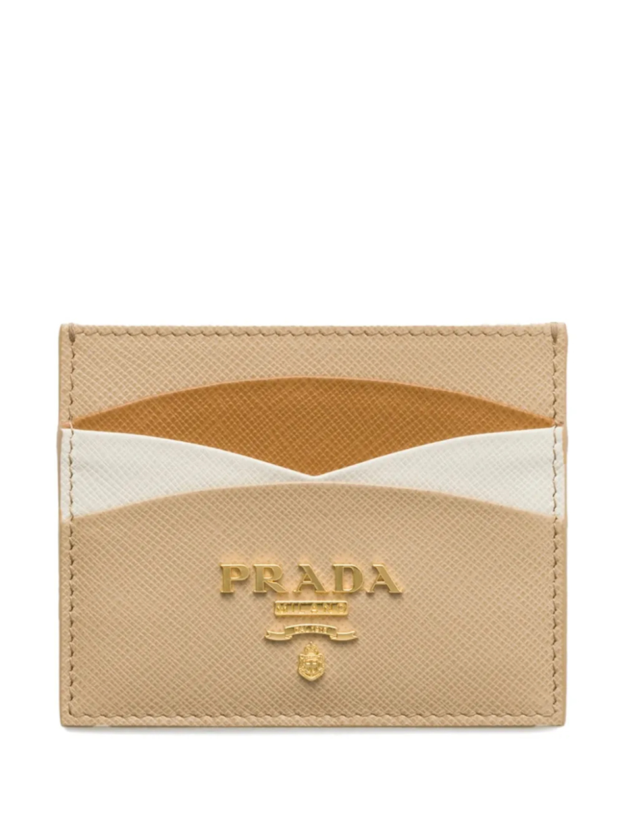 

Картхолдер с логотипом Prada, нейтральный
