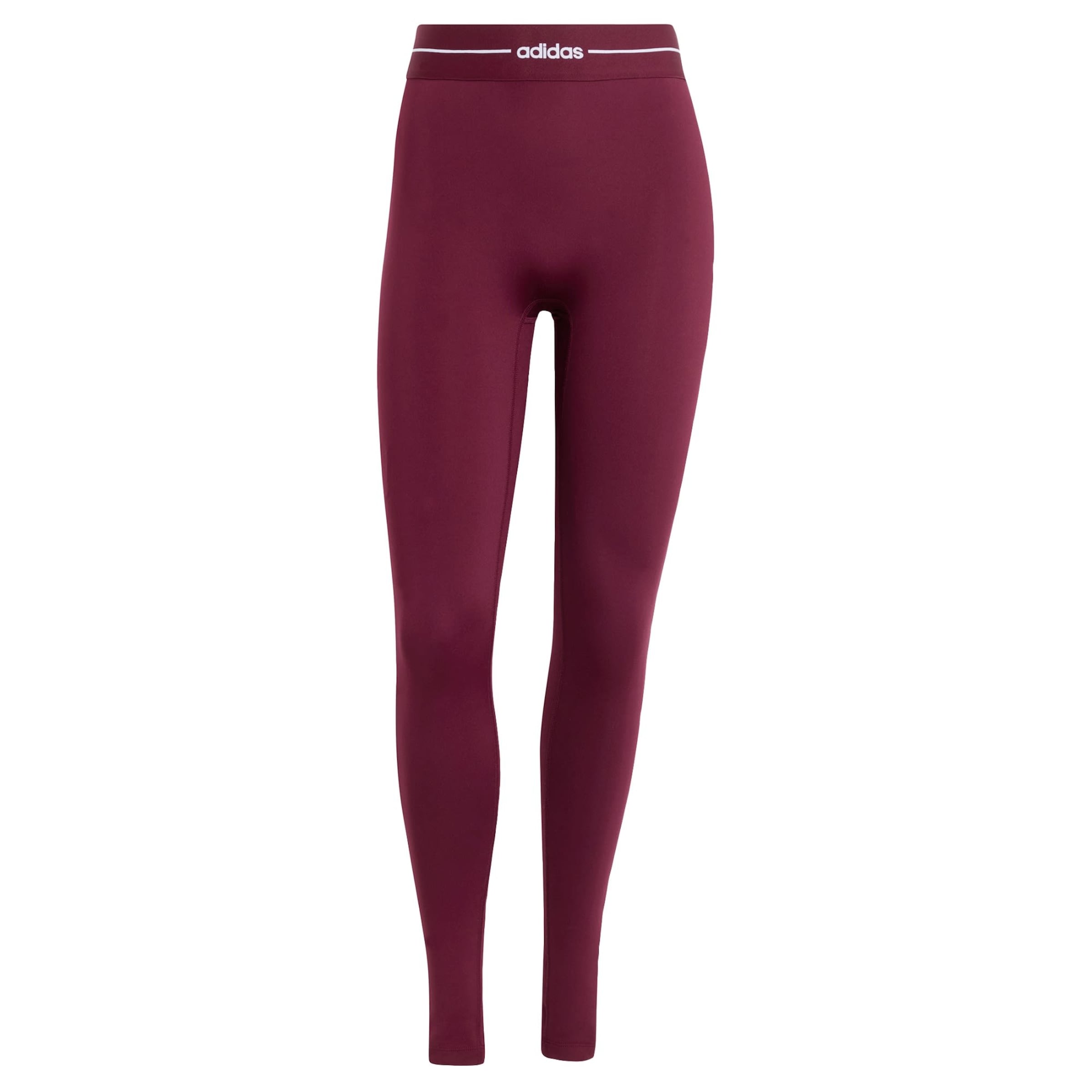 

Adidas Performance Узкие спортивные штаны 'Hyperglam' в винно-красном цвете