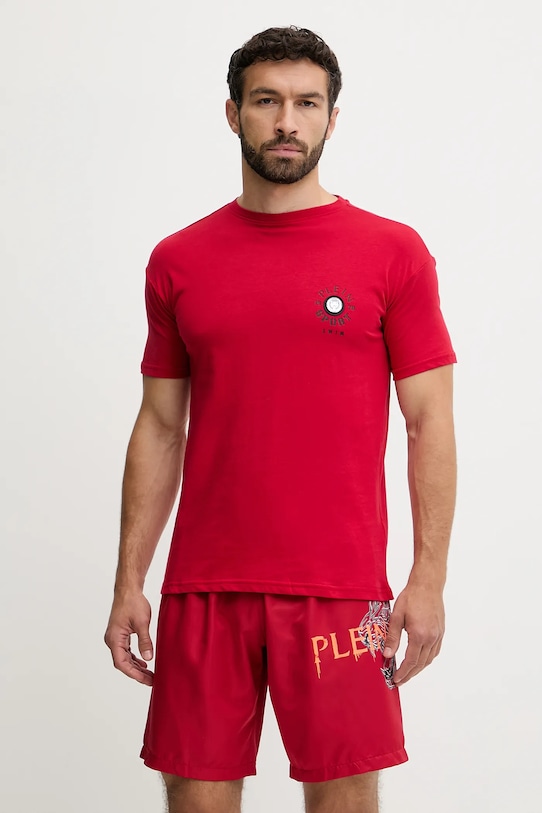 

Футболка из хлопка Plein Sport, красный