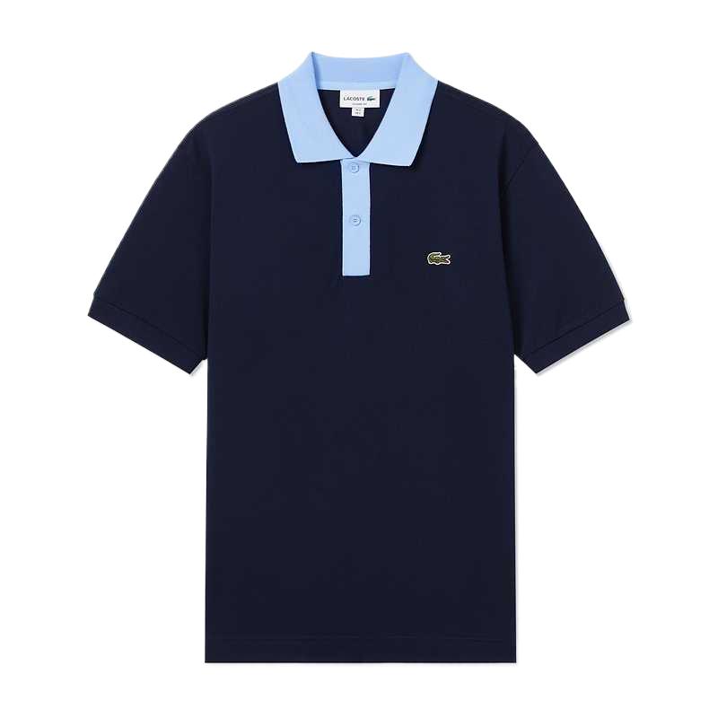

Поло с контрастным воротником LACOSTE, синий