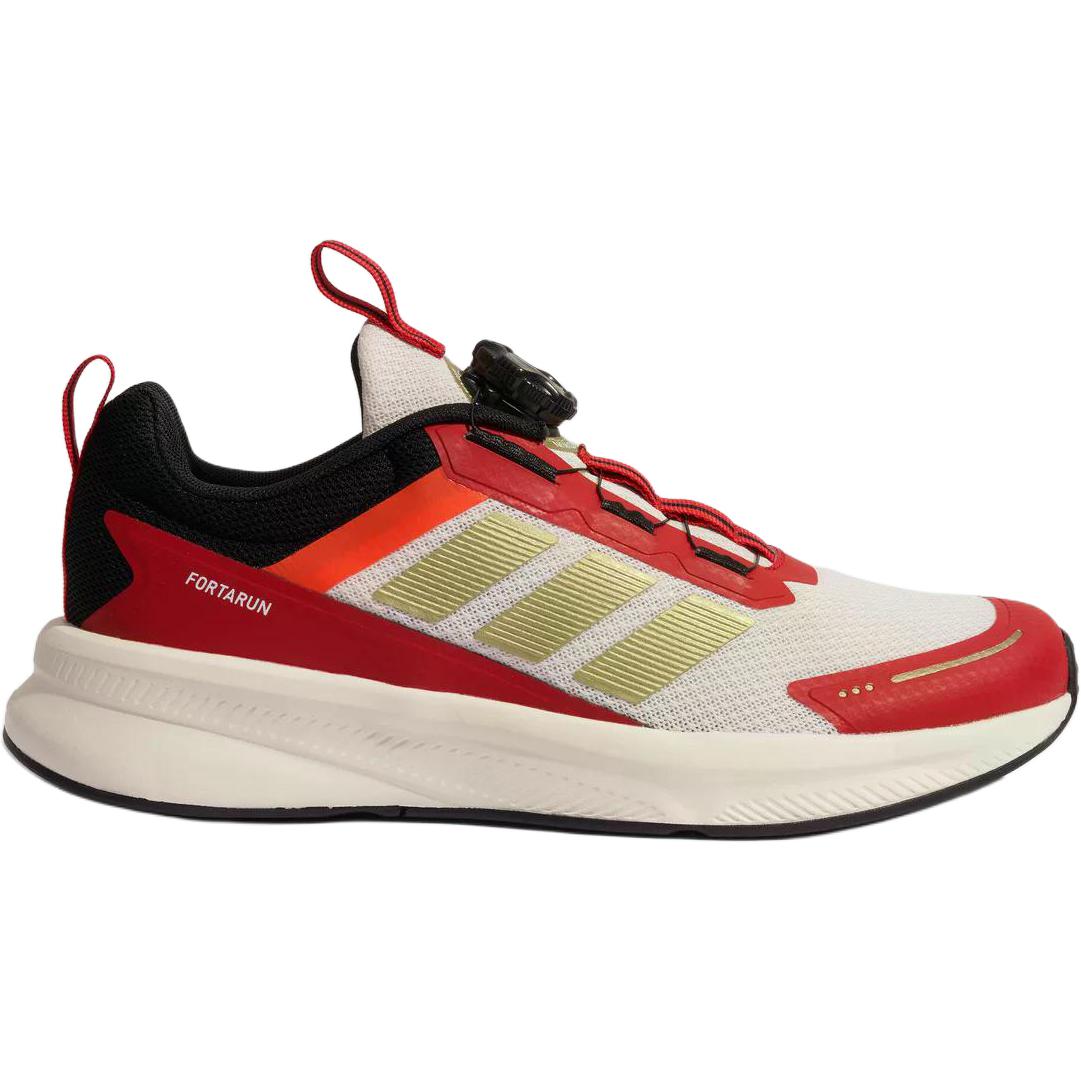 Adidas Детские низкие повседневные кроссовки FORTARUN 40 из ткани, красные — фото 4