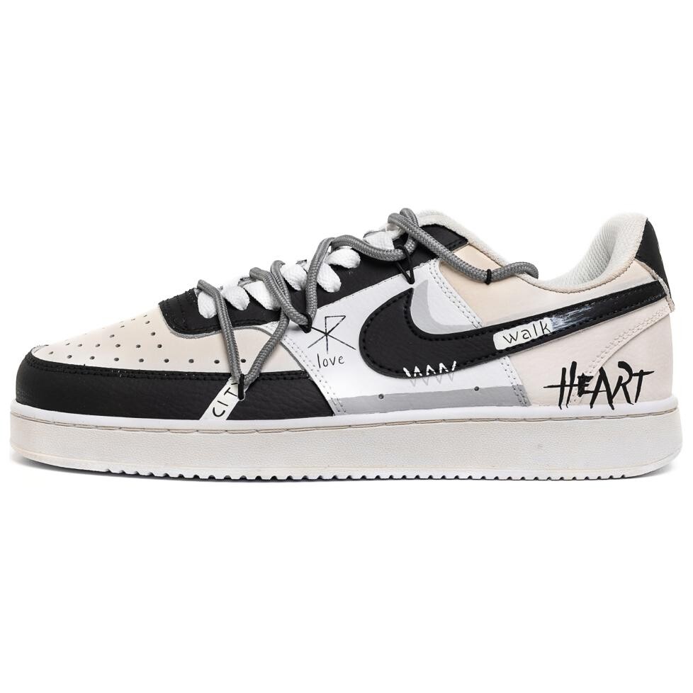 

Кроссовки Nike Court Vision 1 Skateboarding Shoes Men Low-top Black, черный