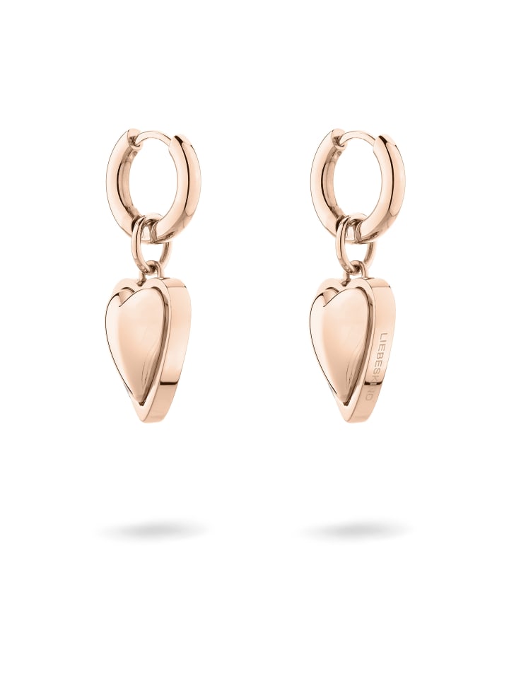 

LIEBESKIND BERLIN Металлическая серьга в форме сердца из розового золота