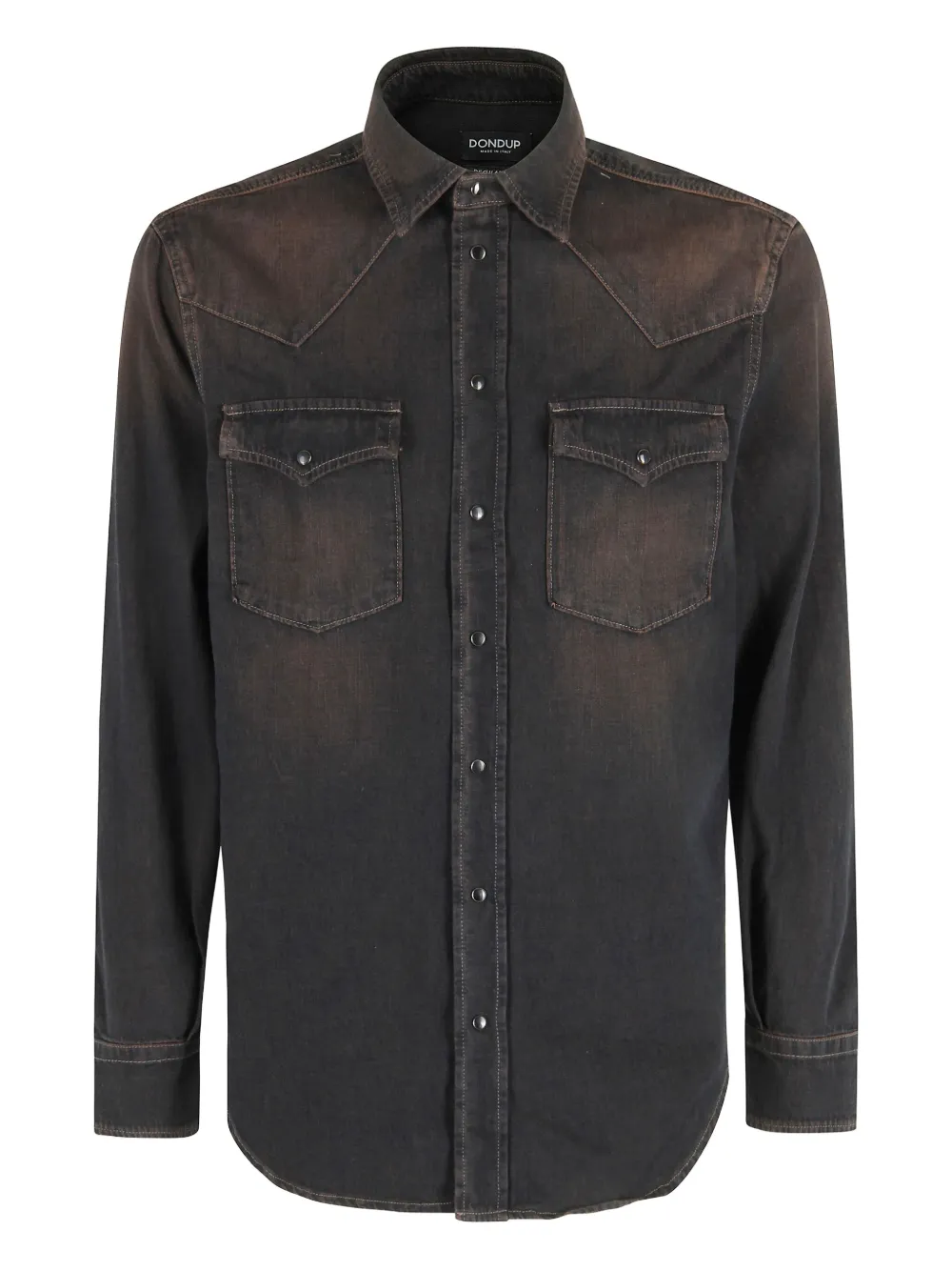 

Джинсовая рубашка с нагрудными карманами Dondup, черный