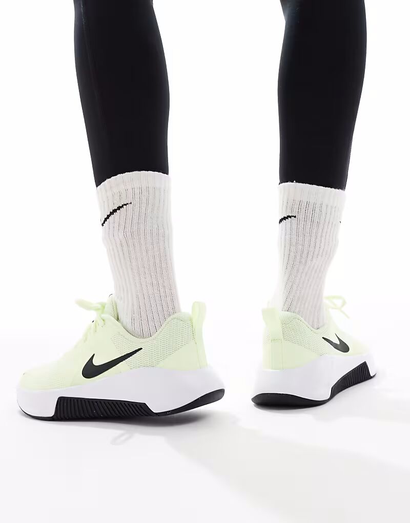 Кроссовки Nike Training MC 3 в лаймово-зеленом и белом цветах — фото 3