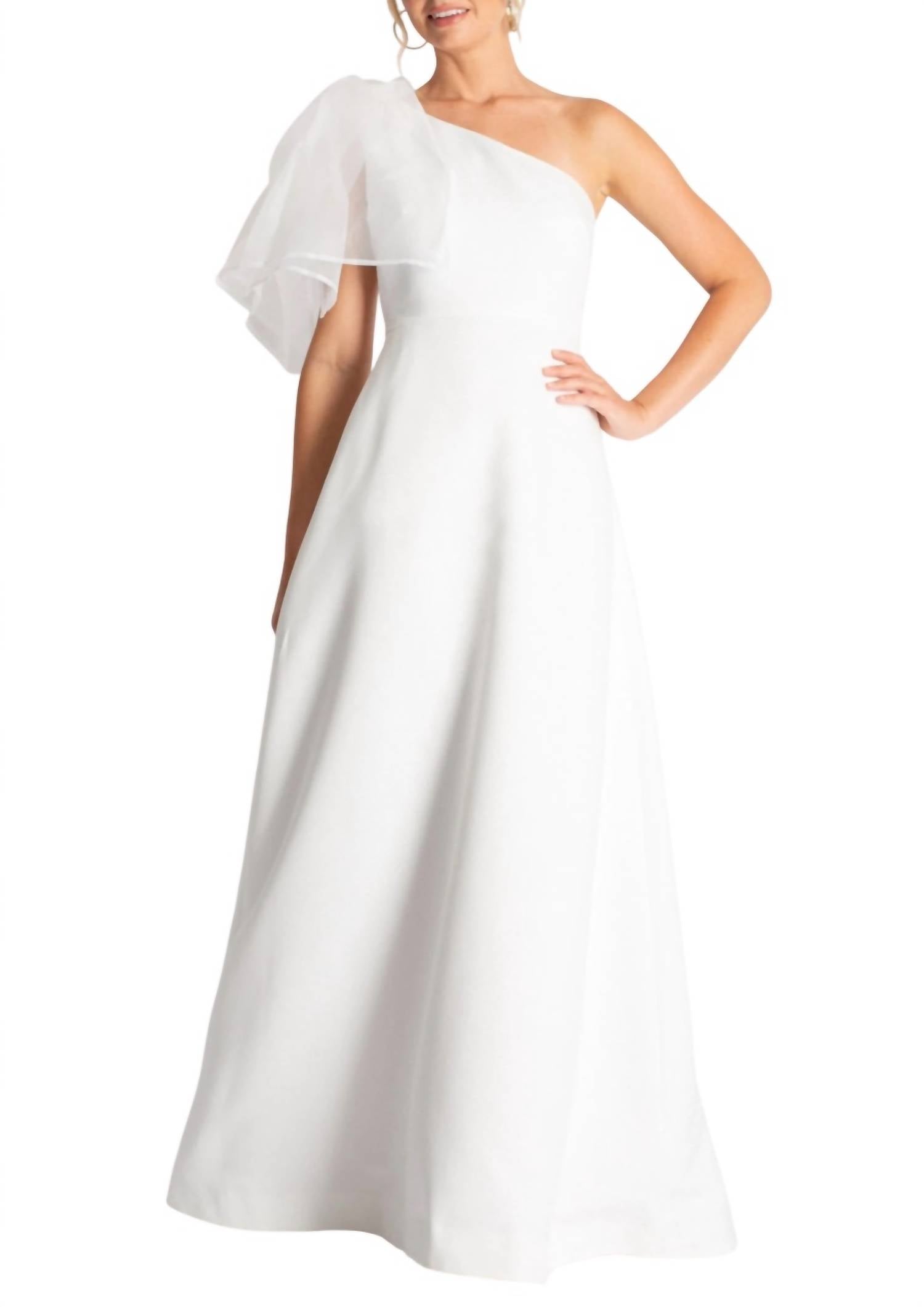 

Платье Vivienne из атласа цвета слоновой кости Camilyn Beth