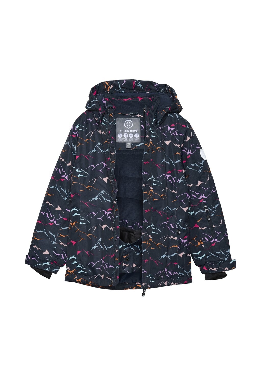 Зимняя куртка Coski Aop Color Kids, цвет total eclipse — фото 3