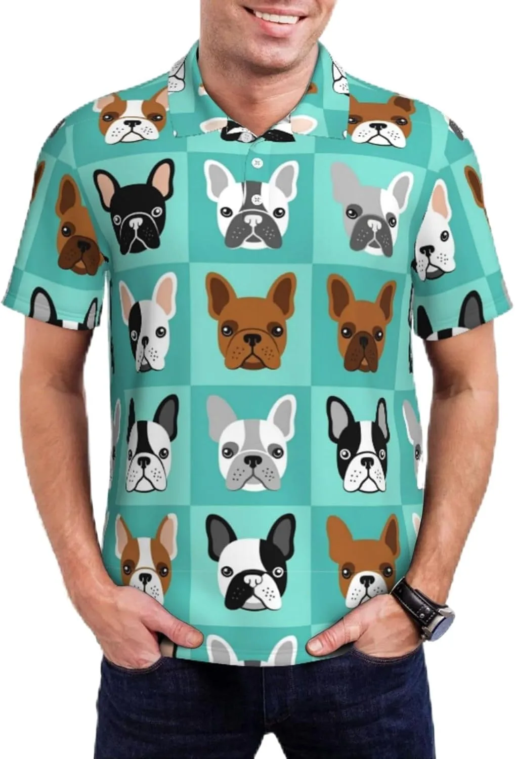 

Классическая мужская поло dry fit с коротким рукавом JZDACH