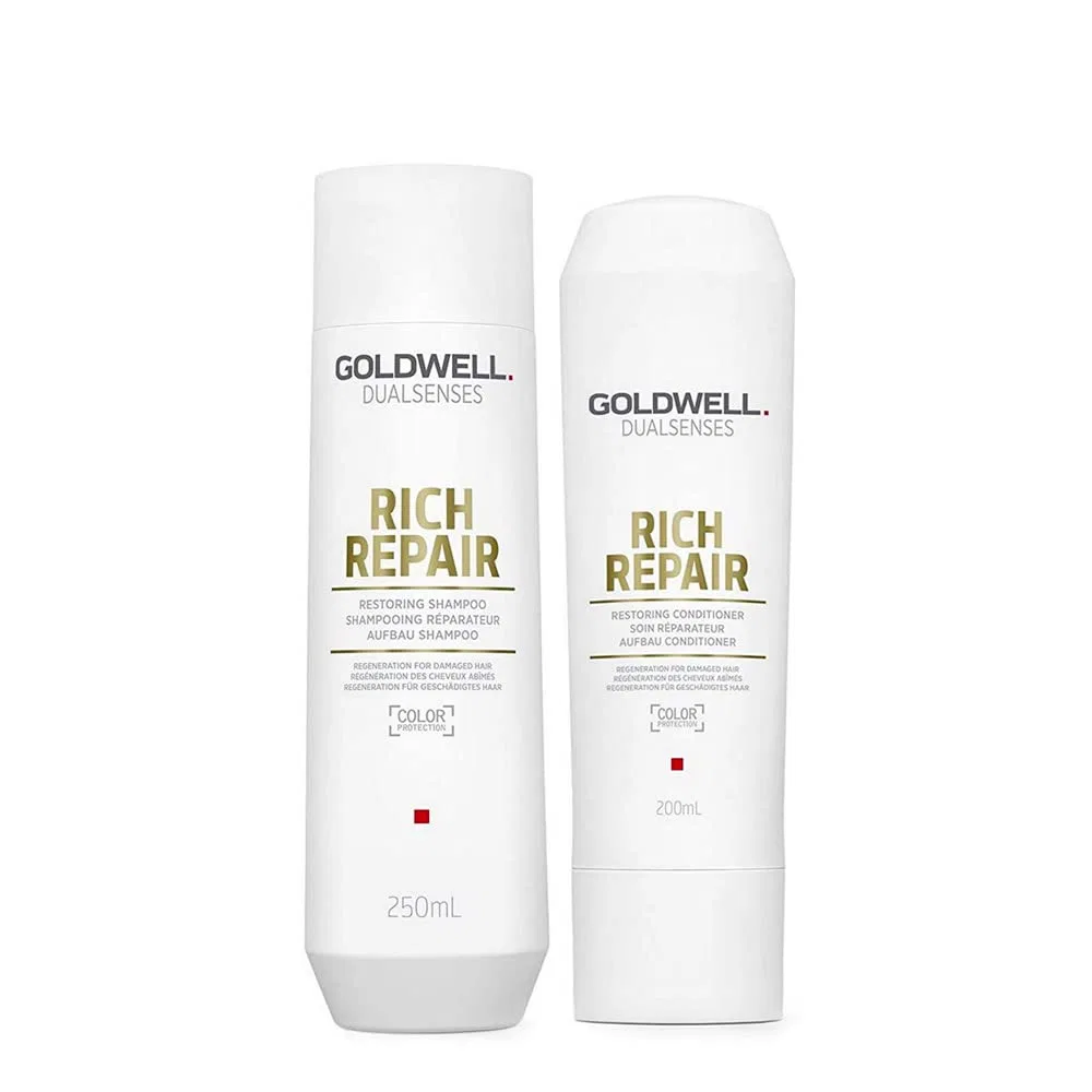 Восстанавливающий шампунь Goldwell Dualsenses Rich Repair 250 мл и кондиционер 200 мл Goldwell