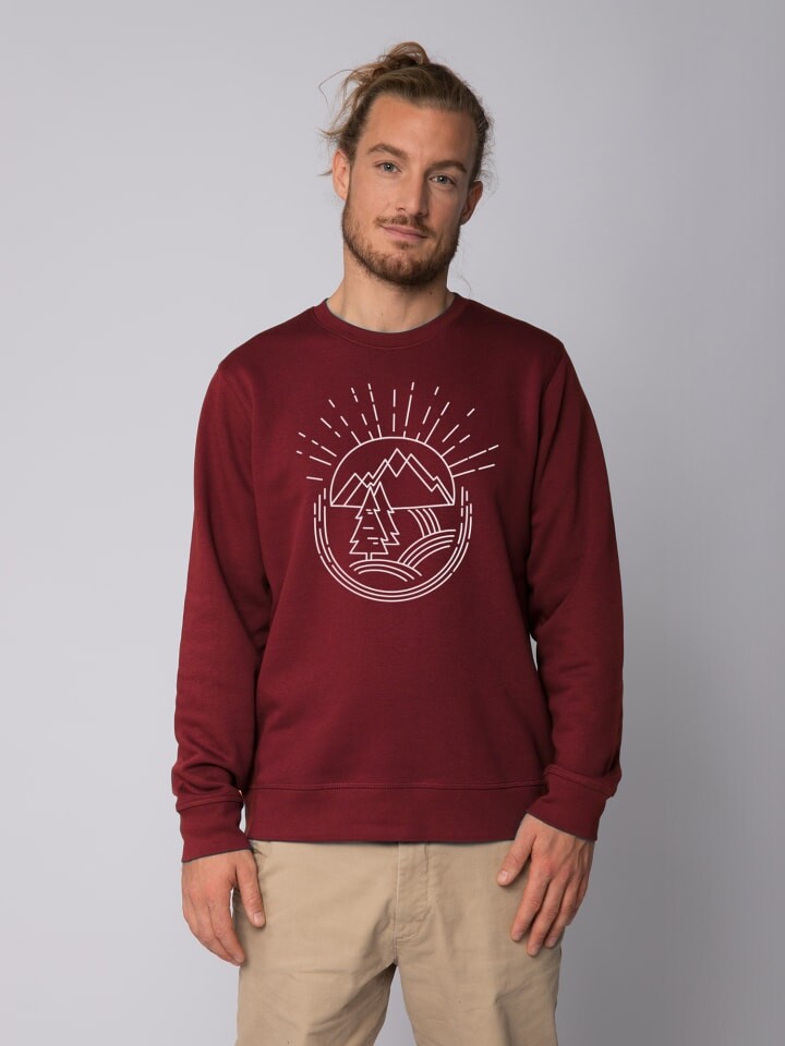 

Толстовка wat Apparel Natur ist schön, цвет weinrot