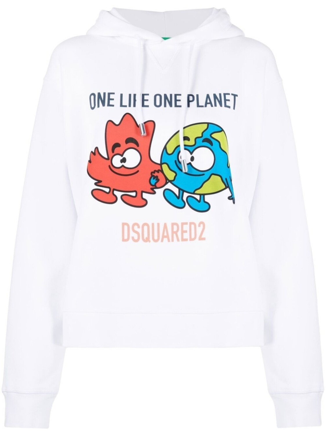 

Dsquared2 худи с графичным принтом, белый