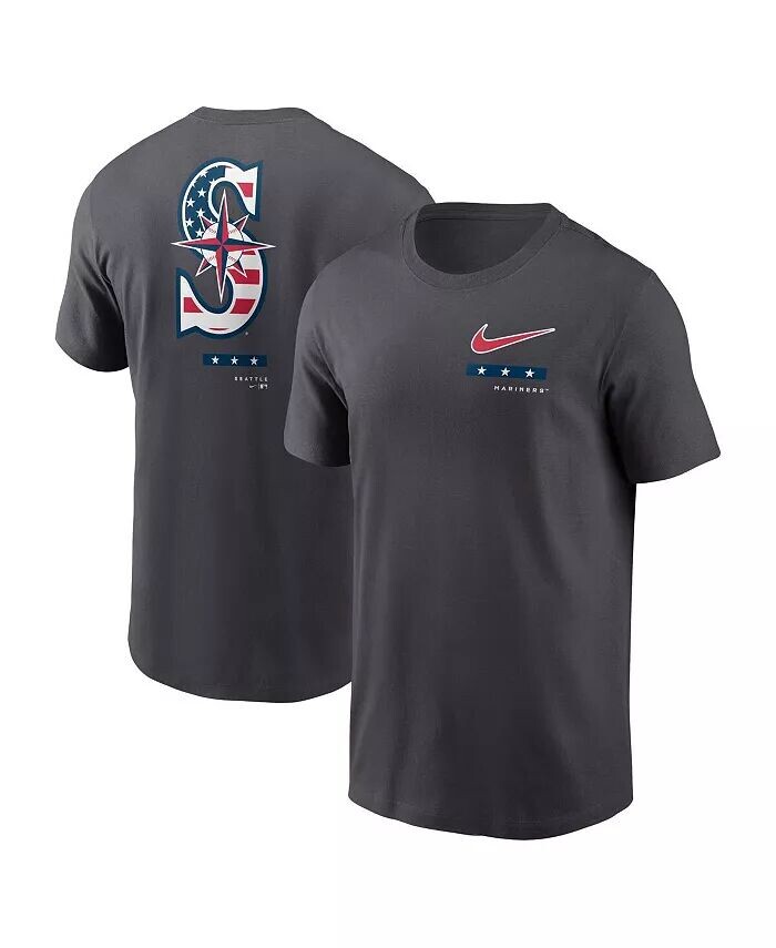

Мужская футболка Seattle Mariners Americana антрацитового цвета Nike