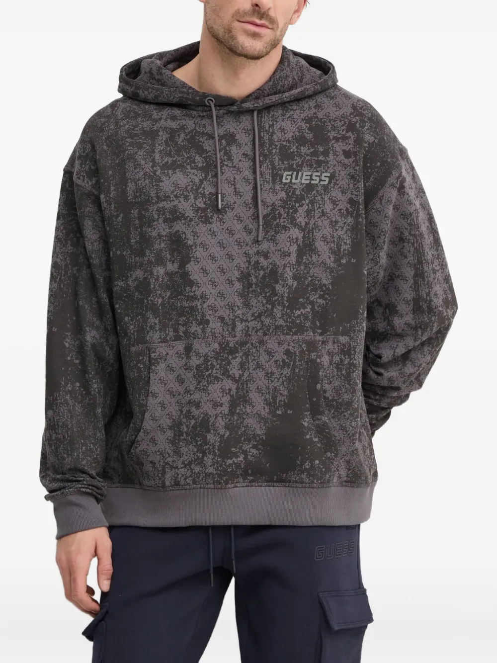 

Худи с логотипом GUESS USA, черный