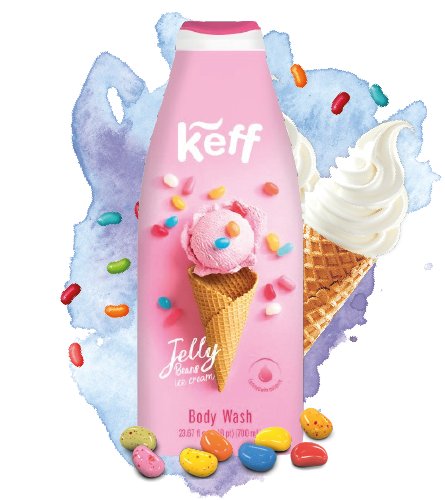 

KEFF Гель для душа Мороженое с желе 700 мл