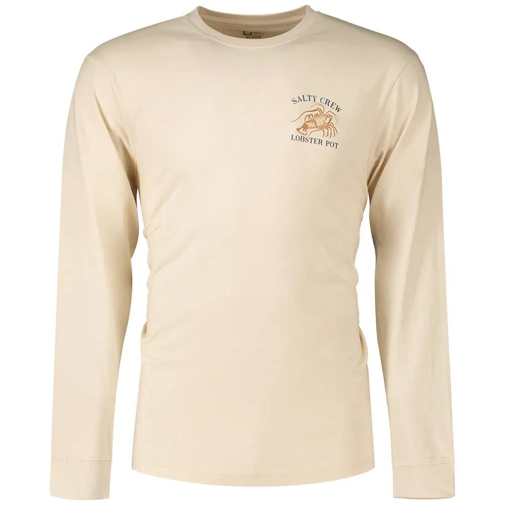 

Футболка Salty Crew Lobster pot premium long sleeve, бежевый