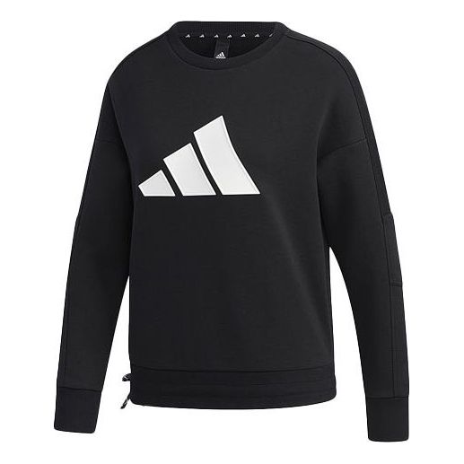 

Худи (WMNS) adidas Str Sweat Athleisure Casual Sports Printing Logo Round Neck Pullover Black Hoodie