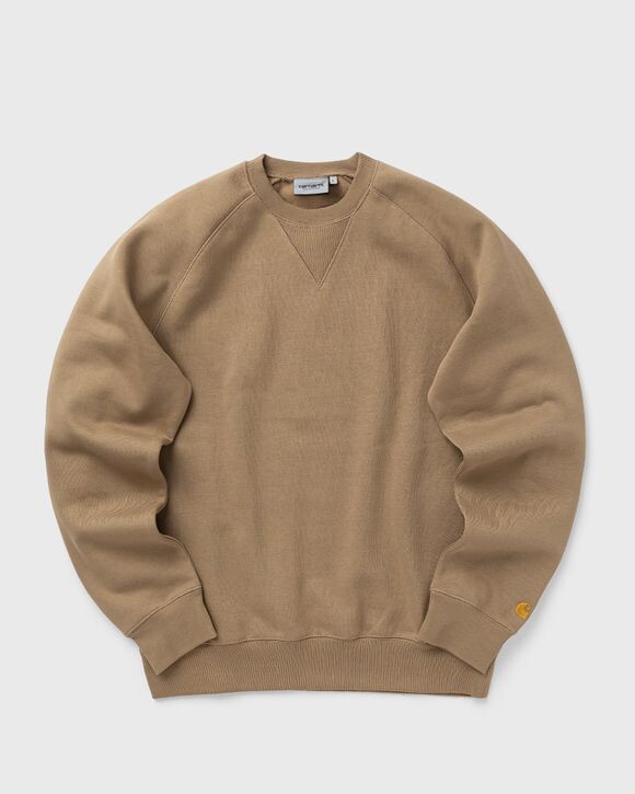 

Флис Carhartt Wip Chase Sweat, цвет peanut / gold