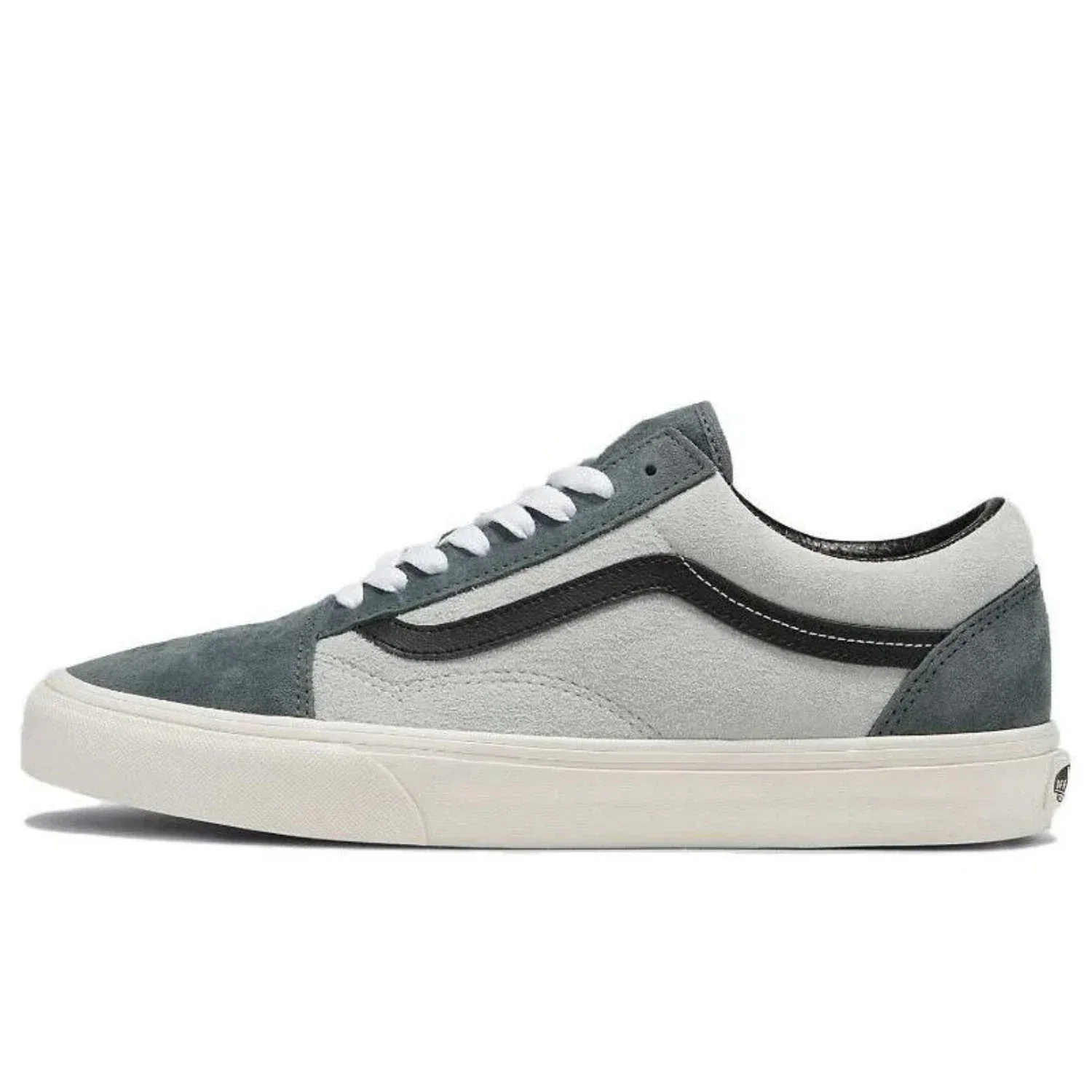 Мужские кроссовки Vans Old Skool Pig VN000CP5G0Z, серые замшевые, на платформе, HTAT171 — фото 2