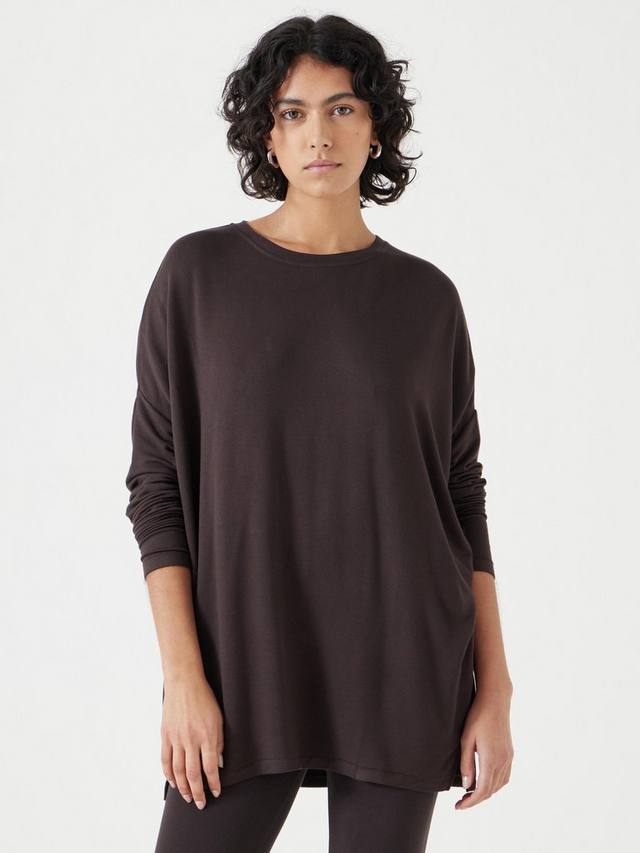 

Широкий трикотажный топ от джиллиан HUSH, цвет Chocolate Brown