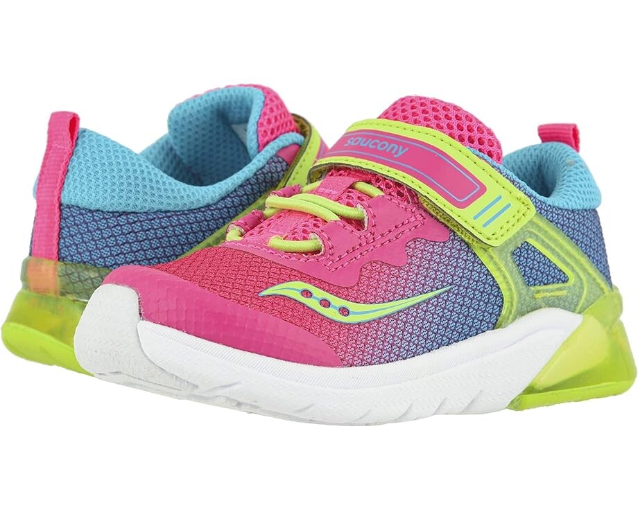 

Кроссовки Saucony S-Flash Glow Jr, цвет Pink Multi Textile/Multi