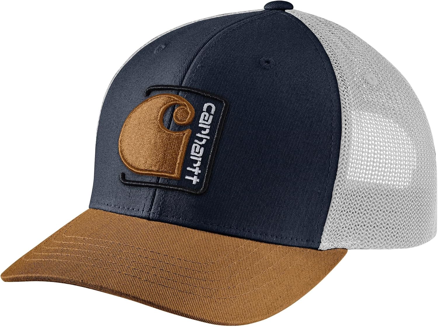 

Carhartt мужская кепка с сетчатой спинкой и нашивкой C, Navy