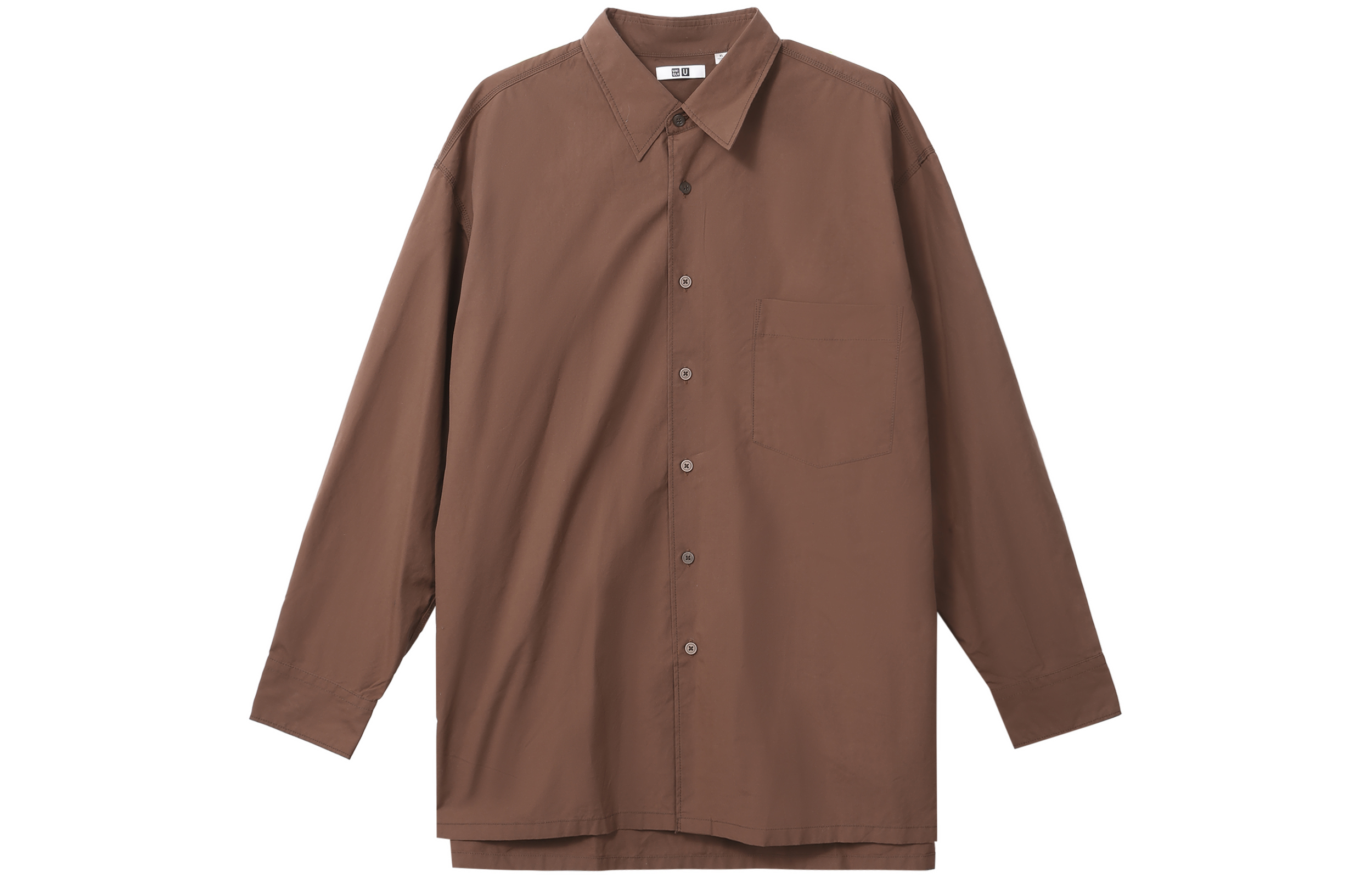 

Мужская рубашка UNIQLO, цвет Brown