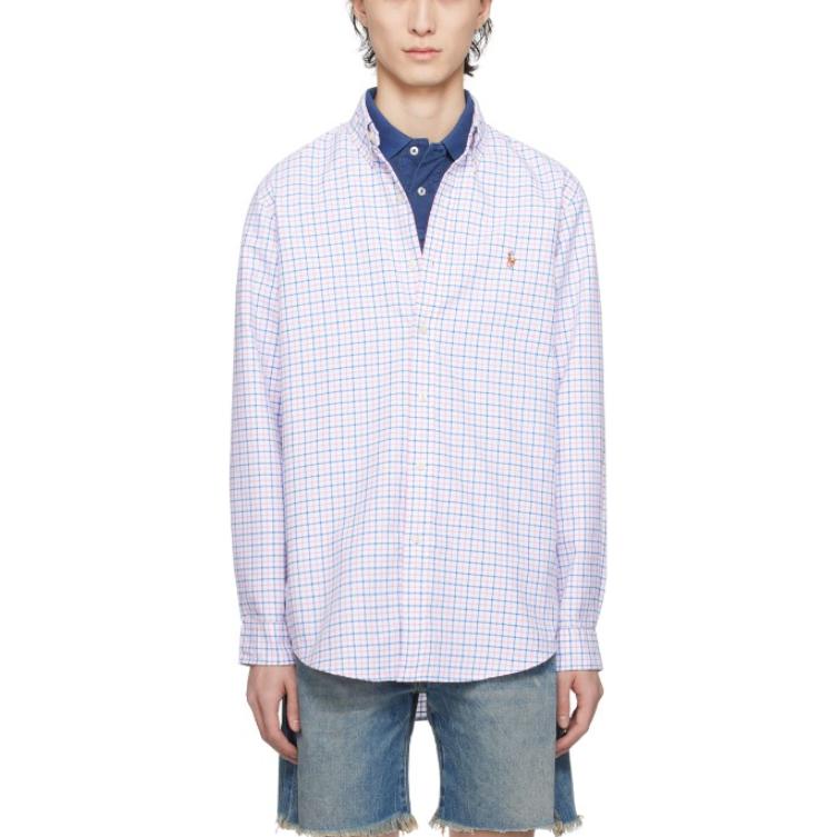

Футболка поло мужская розовая Polo Ralph Lauren