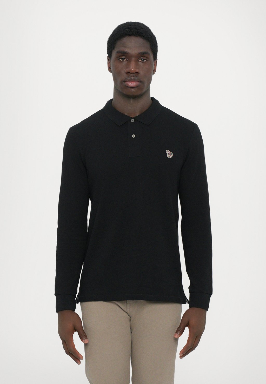 

Рубашка поло SLIM FIT ZEBRA - Long sleeved top PS Paul Smith, черный